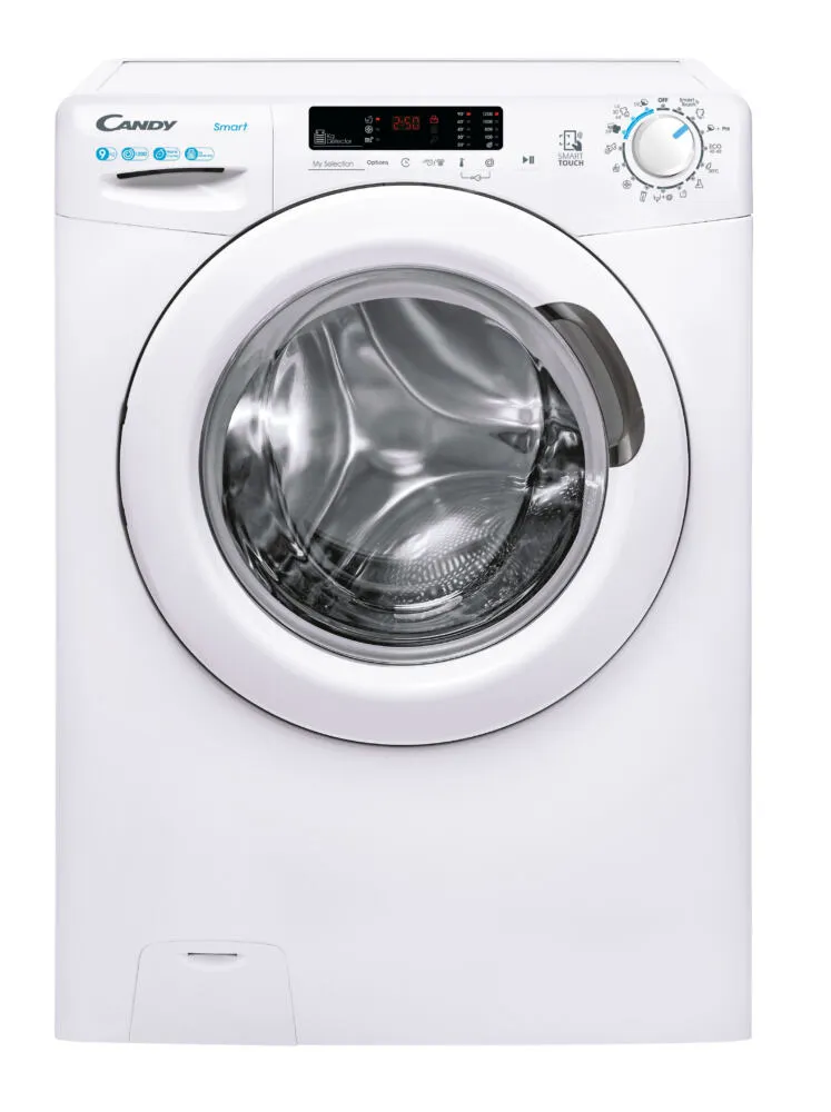 Candy Smart CS 1292DE/1-S çamaşır makinesi Önden yüklemeli 9 kg 1200 RPM Beyaz Çamaşır Makineleri
