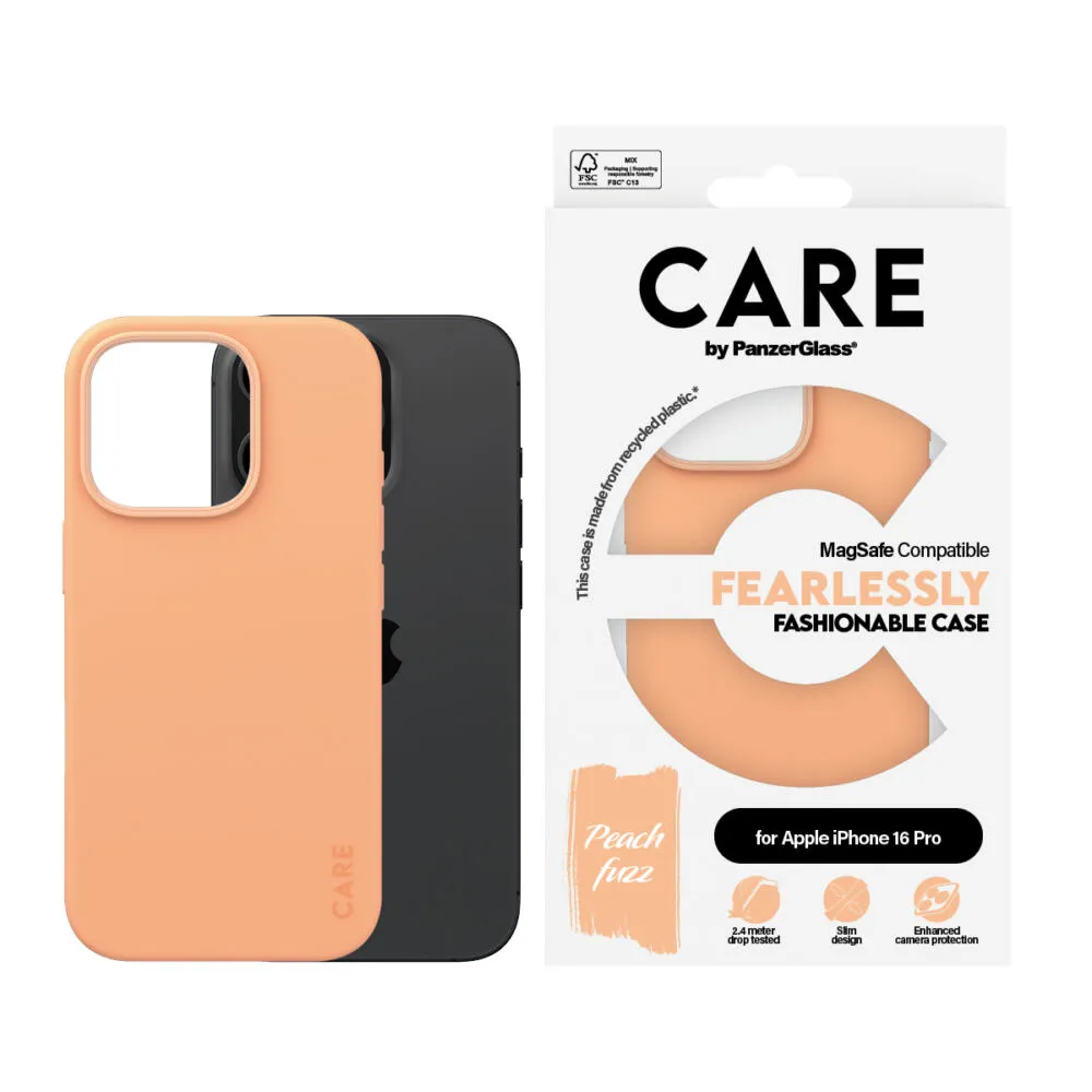 PanzerGlass CARE™ by PanzerGlass® Case Peachy w. MagSafe iPhone 16 Pro 1390 Thumbnail 1