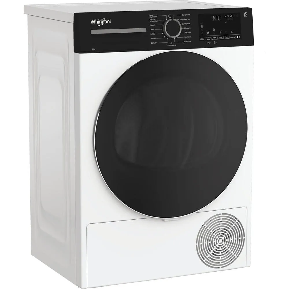 Whirlpool MX WSD 83M WBS PL kurutucu Solo Önden yüklemeli 8 kg Beyaz Kurutma Makinesi