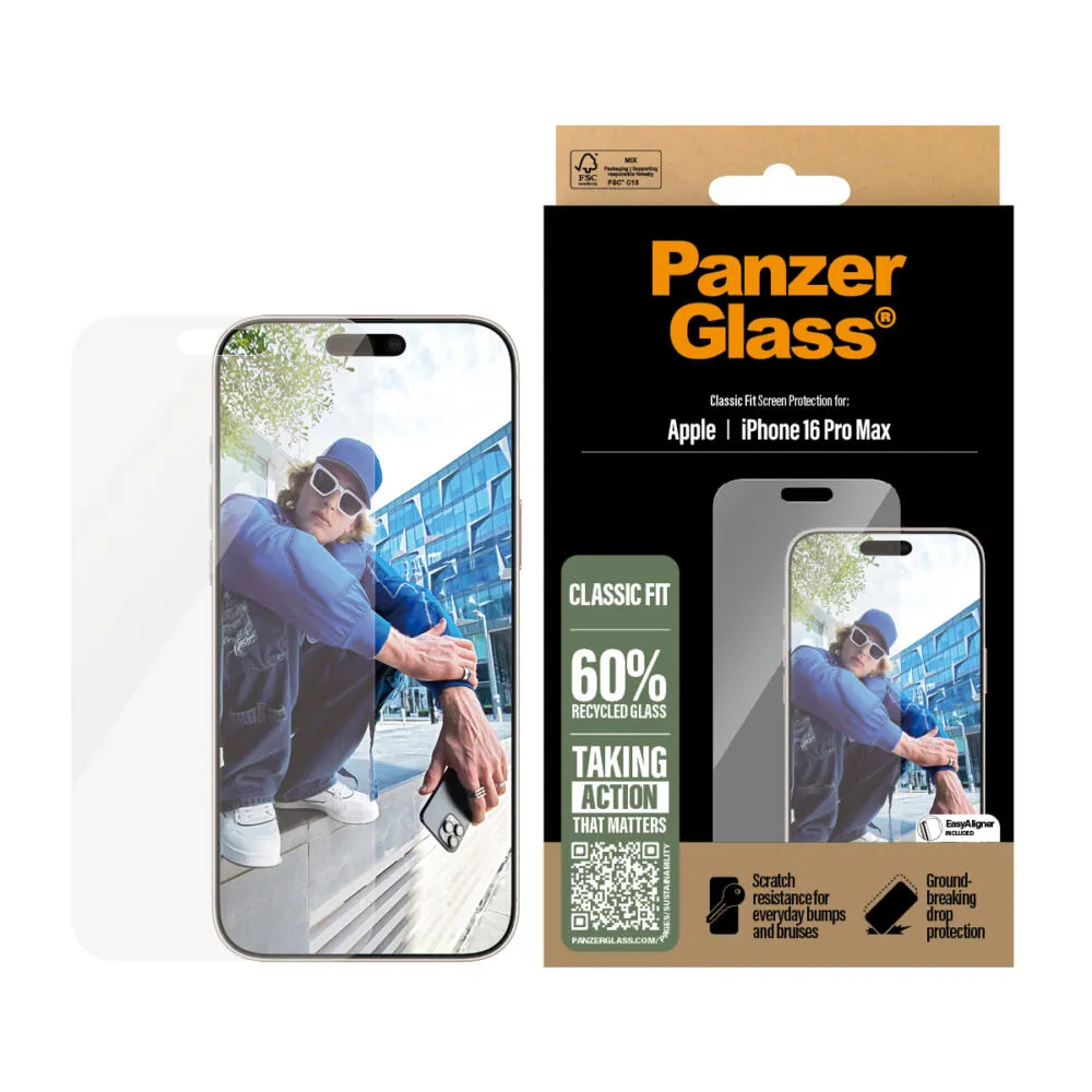 PanzerGlass® Screen Protector iPhone 16 Pro Max | Classic Fit 2876 Thumbnail 2