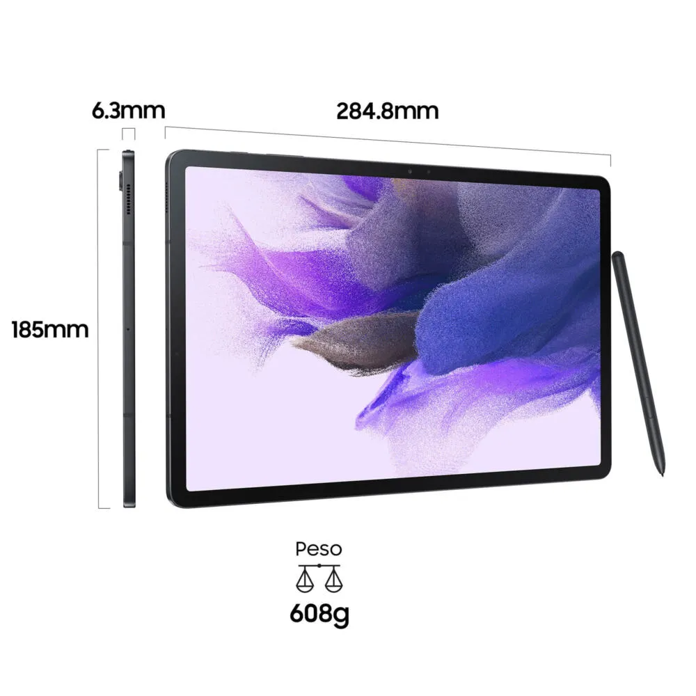 Samsung Galaxy Tab S7 FE 128 GB SM-T733NZKEEUE 12.4 inç 6 GB RAM Siyah Tablet Thumbnail 1