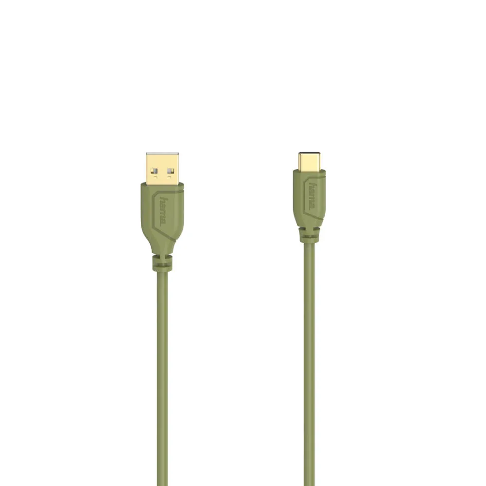 Hama Flexi-Slim 00200637 USB C to USB A (0,75 m) USB Kablosu Thumbnail 1