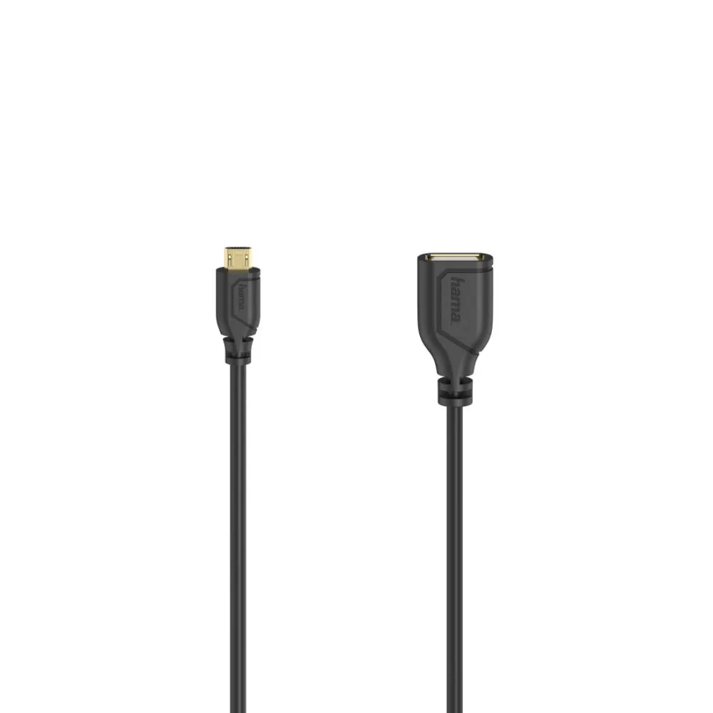 Hama Flexi-Slim 00200613 Micro-USB A to USB A (0,15 m) USB Kablosu Thumbnail 2