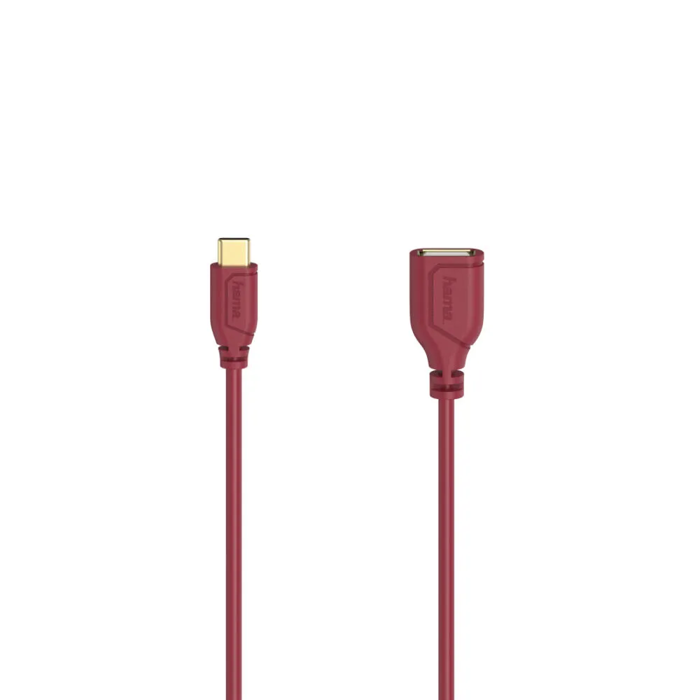 Hama Flexi-Slim 00200640 USB C to USB A (0,15 m) USB Kablosu Thumbnail 2