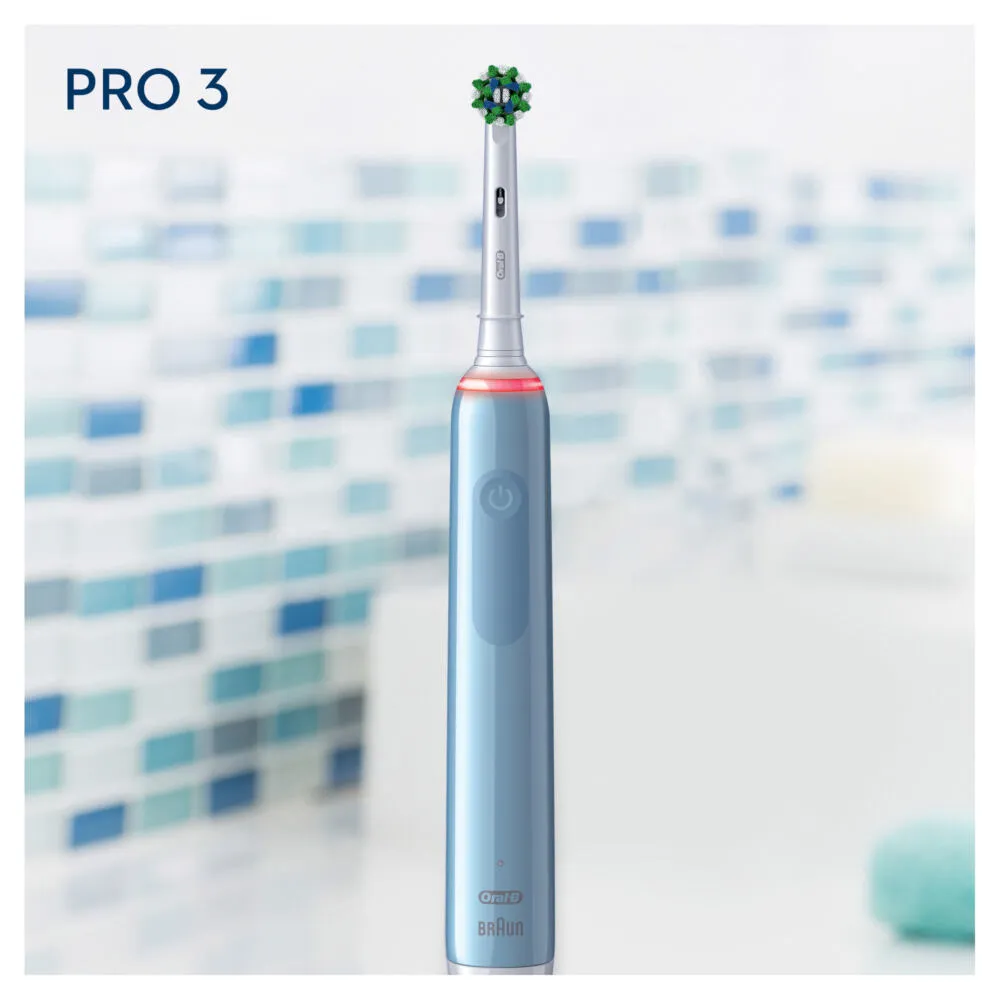 Oral-B PRO 80332089 elektrikli diş fırçası Yetişkin Mavi Thumbnail 6