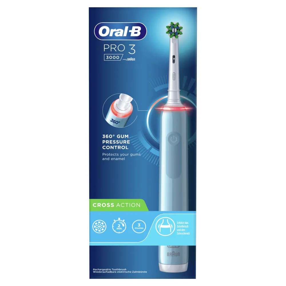 Oral-B PRO 80332089 elektrikli diş fırçası Yetişkin Mavi Şarjlı Diş Fırçaları