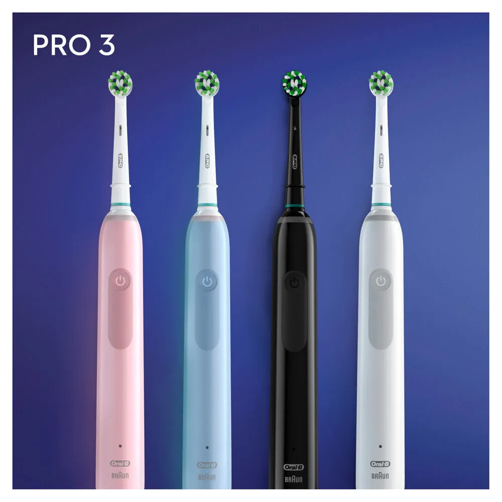 Oral-B PRO 80332427 elektrikli diş fırçası Yetişkin Siyah, Mavi Thumbnail 7