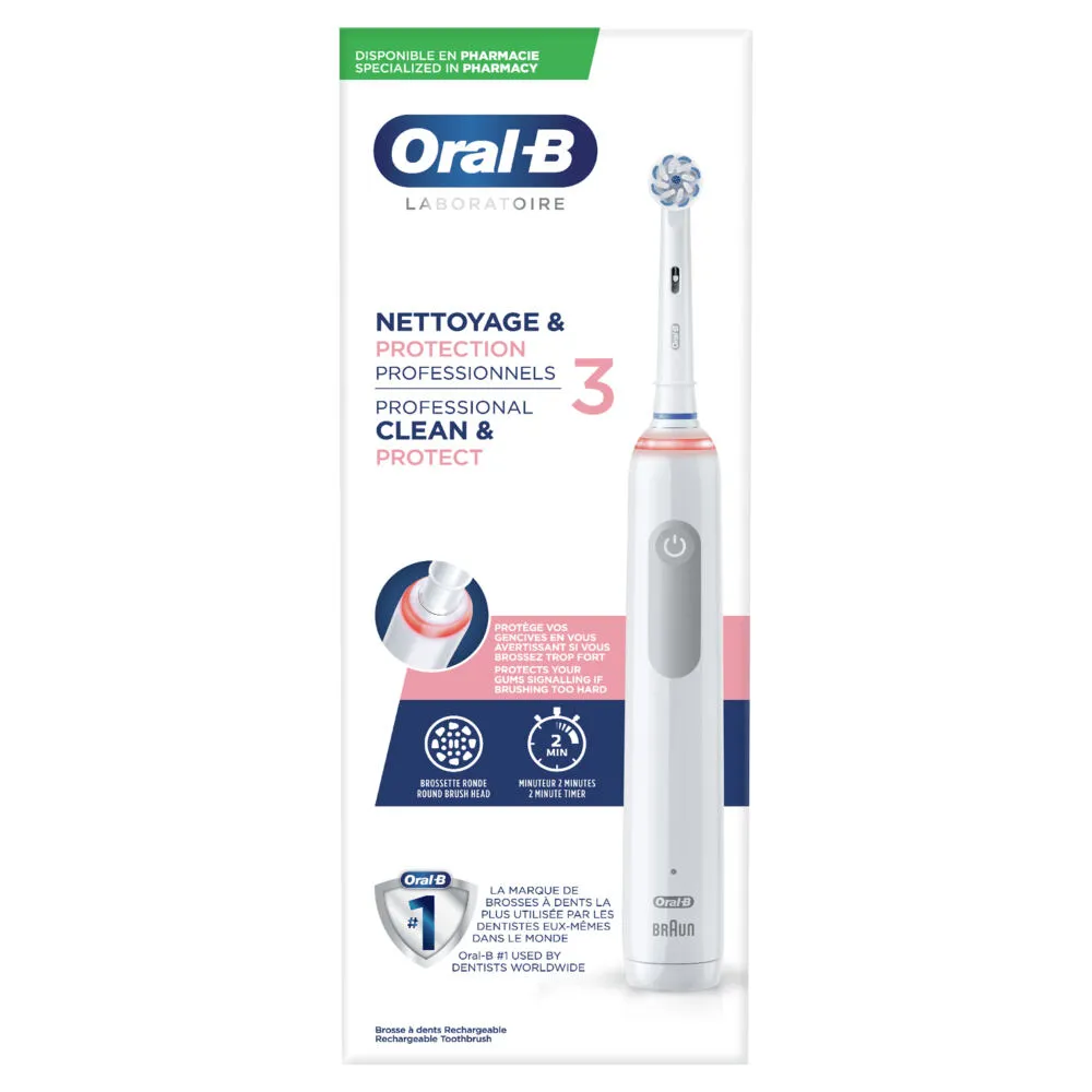 Oral-B Professional Cleaning & Protection 80332543 elektrikli diş fırçası Yetişkin Döner diş fırçası Beyaz Şarjlı Diş Fırçaları