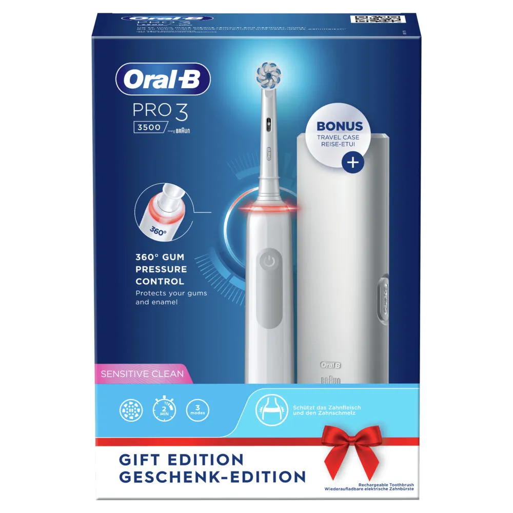 Oral-B Pro 3 3500 Yetişkin Beyaz Thumbnail 2