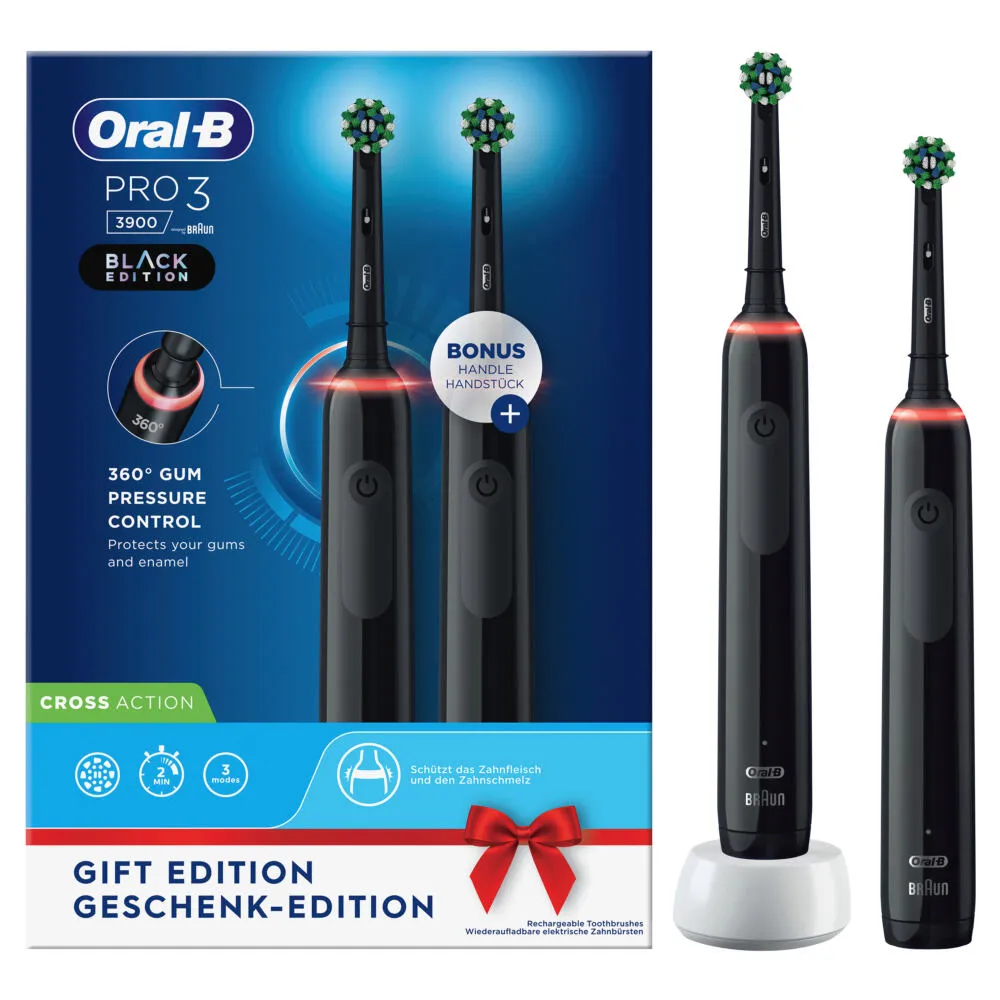 Oral-B Pro 3 3900 Yetişkin Titreşimli diş fırçası Şarjlı Diş Fırçaları