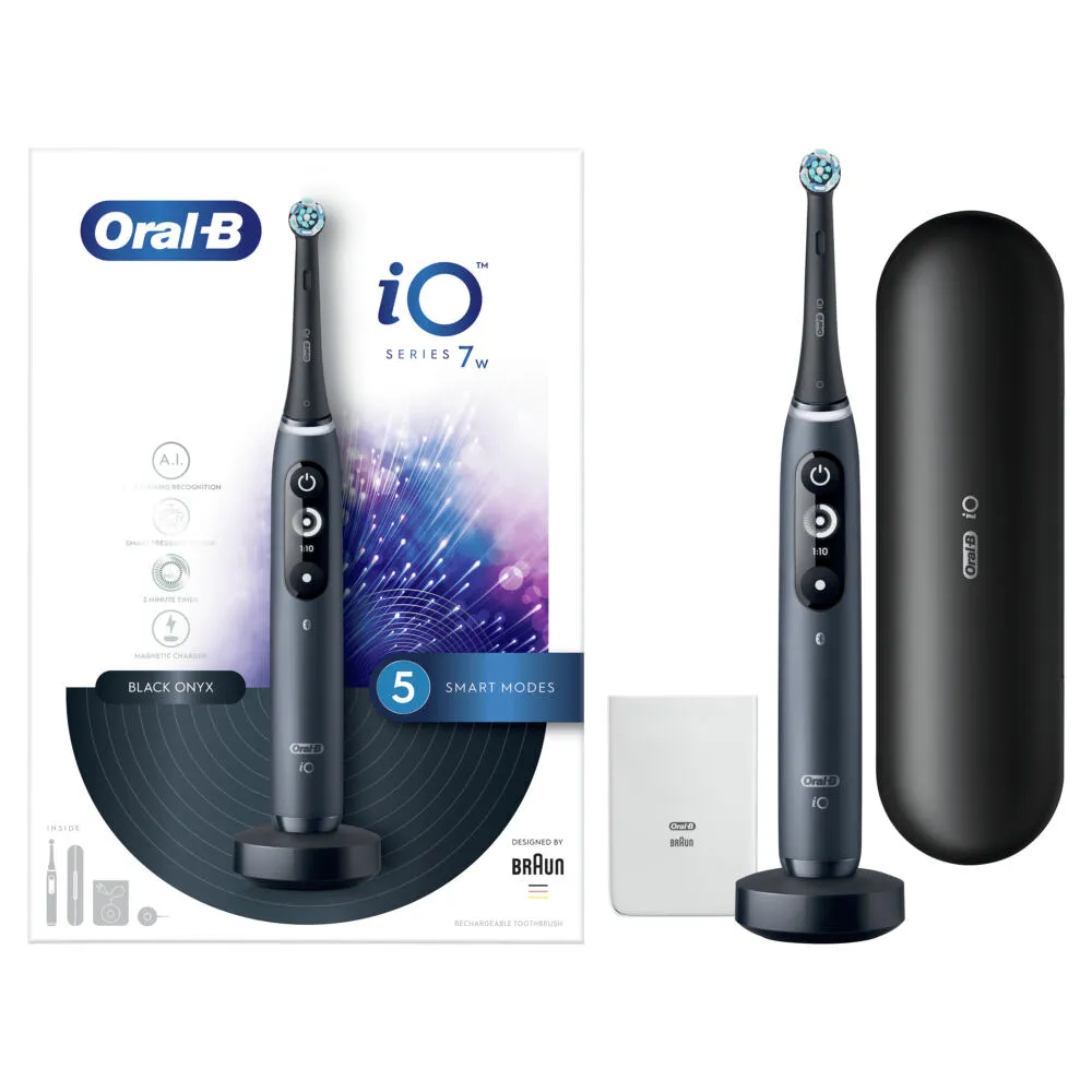 Oral-B iO 80349475 elektrikli diş fırçası Yetişkin Titreşimli diş fırçası Siyah Şarjlı Diş Fırçaları