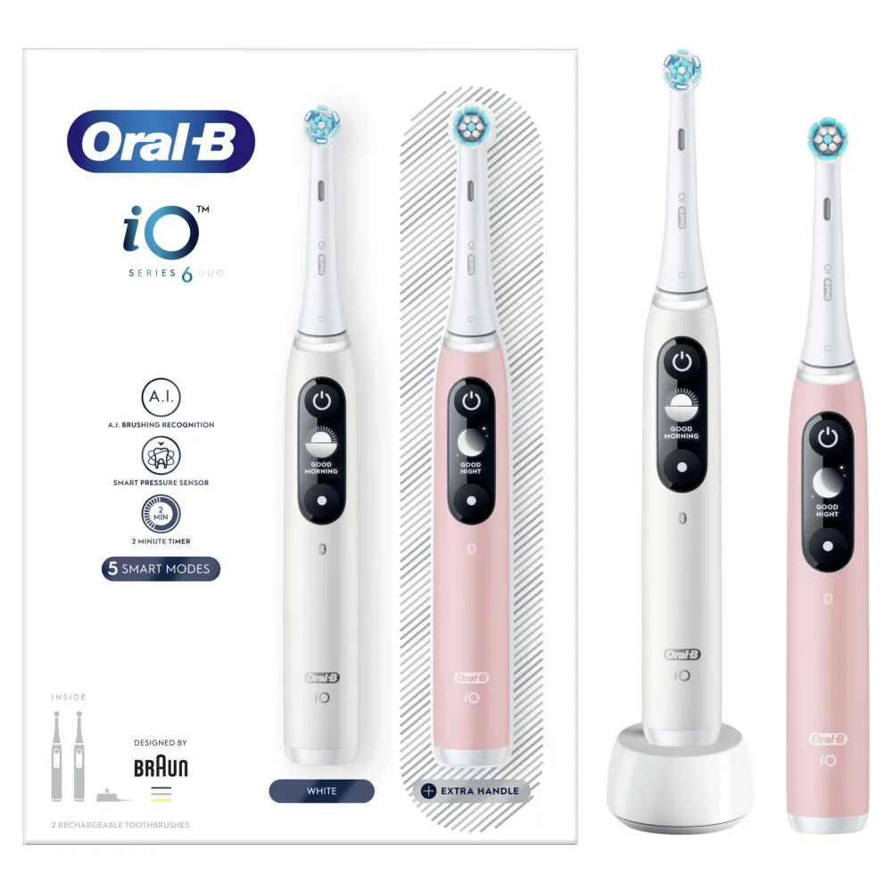 Oral-B iO 80351527 elektrikli diş fırçası Yetişkin Titreşimli diş fırçası Siyah, Mavi Şarjlı Diş Fırçaları