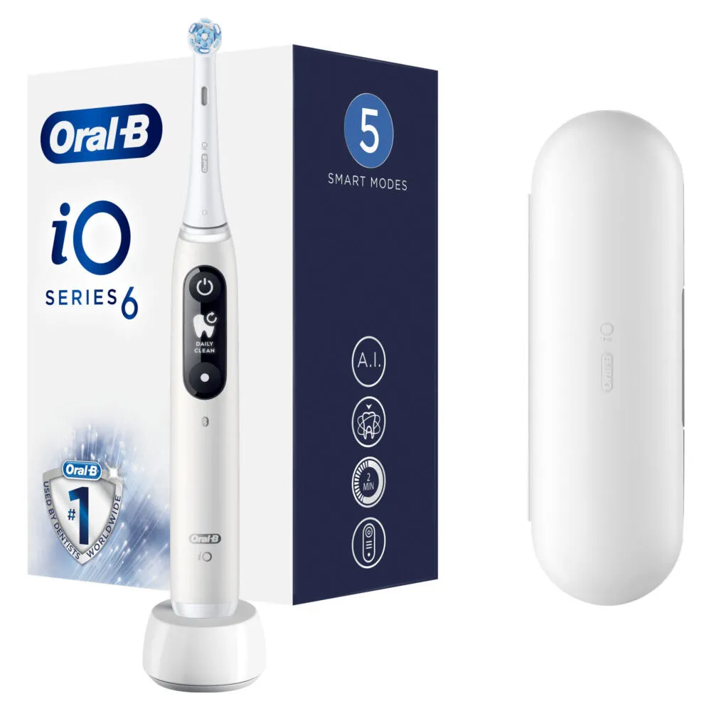 Oral-B iO 80351523 elektrikli diş fırçası Yetişkin Titreşimli diş fırçası Siyah, Mavi Şarjlı Diş Fırçaları