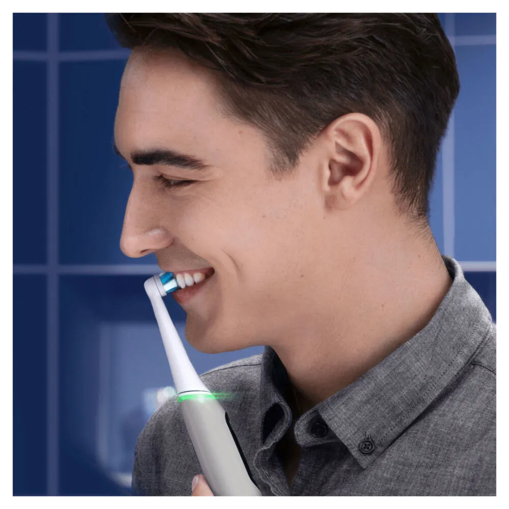 Oral-B iO 80351524 elektrikli diş fırçası Yetişkin Titreşimli diş fırçası Gri Thumbnail 7