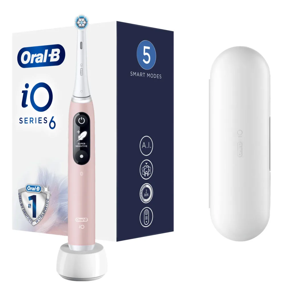 Oral-B iO 80351526 elektrikli diş fırçası Yetişkin Titreşimli diş fırçası Siyah, Mavi Thumbnail 3