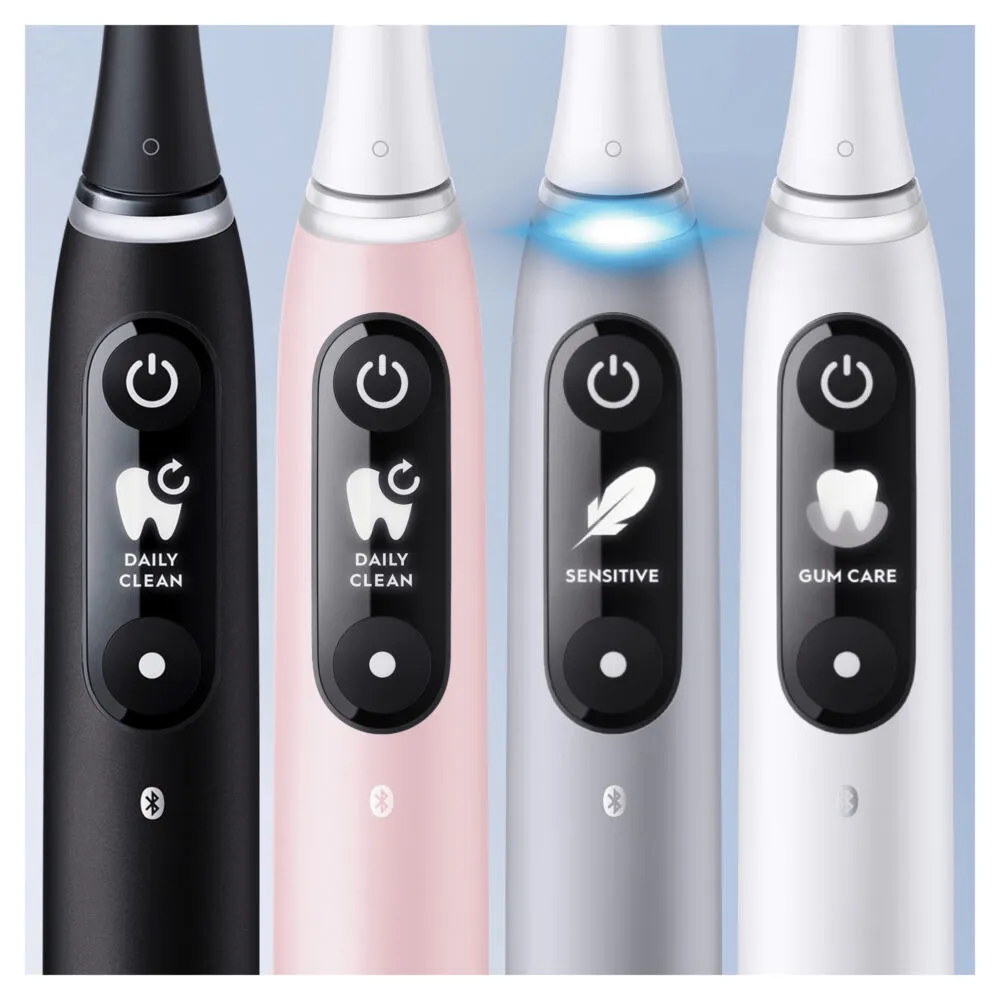 Oral-B iO 80351526 elektrikli diş fırçası Yetişkin Titreşimli diş fırçası Siyah, Mavi Thumbnail 6