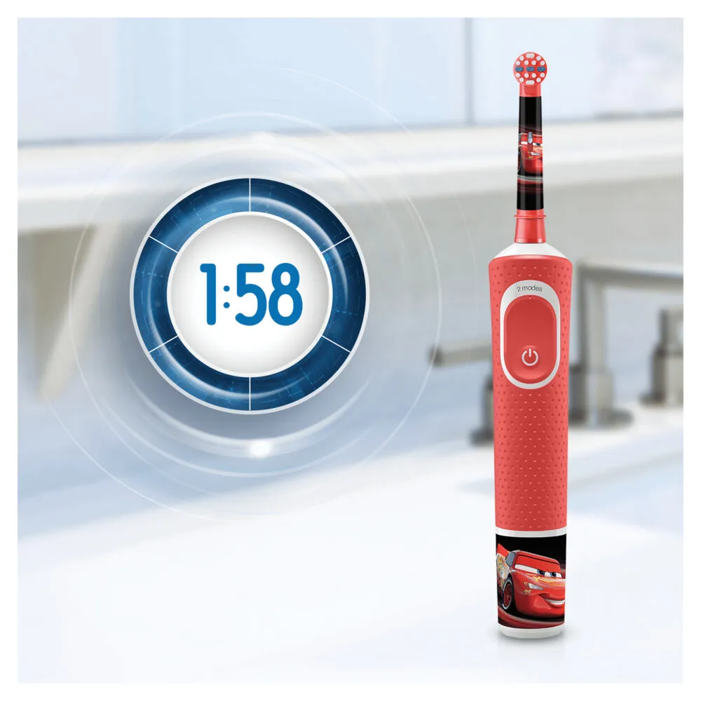 Oral-B 80337620 elektrikli diş fırçası Çocuk Titreşimli diş fırçası Kırmızı Thumbnail 6