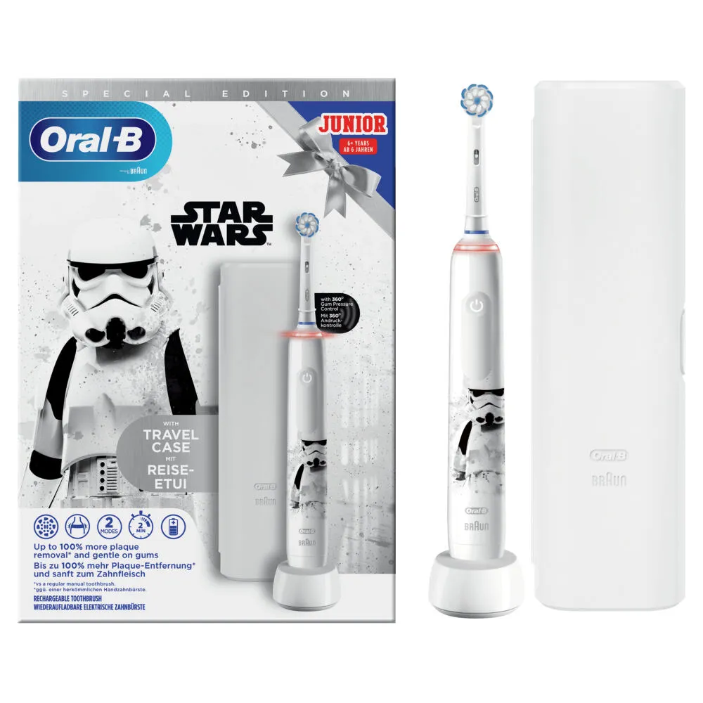Oral-B 80353785 elektrikli diş fırçası Çocuk Döner-titreşimli diş fırçası Mavi, Kırmızı Şarjlı Diş Fırçaları