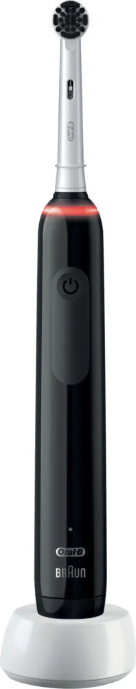 Oral-B Pro 3 80359068 elektrikli diş fırçası Yetişkin Döner-titreşimli diş fırçası Siyah, Beyaz Şarjlı Diş Fırçaları