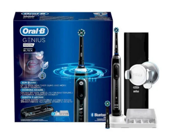 Oral-B GENIUS 10000 Yetişkin Döner-titreşimli diş fırçası Siyah Şarjlı Diş Fırçaları