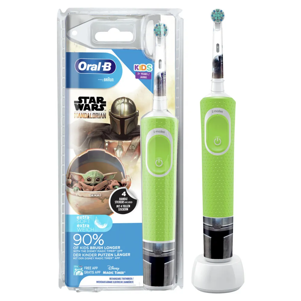 Oral-B Kids 80352187 elektrikli diş fırçası Çocuk Döner diş fırçası Çok renkli Şarjlı Diş Fırçaları
