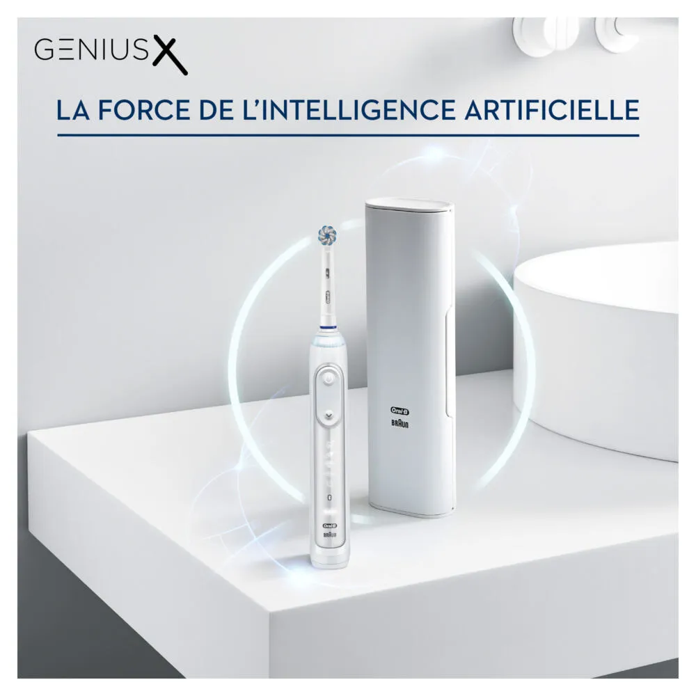 Oral-B Genius X 80354130 elektrikli diş fırçası Yetişkin Titreşimli diş fırçası Beyaz Thumbnail 3