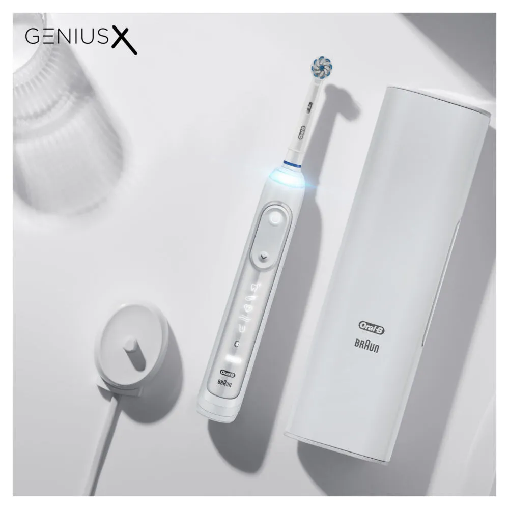 Oral-B Genius X 80354130 elektrikli diş fırçası Yetişkin Titreşimli diş fırçası Beyaz Thumbnail 5