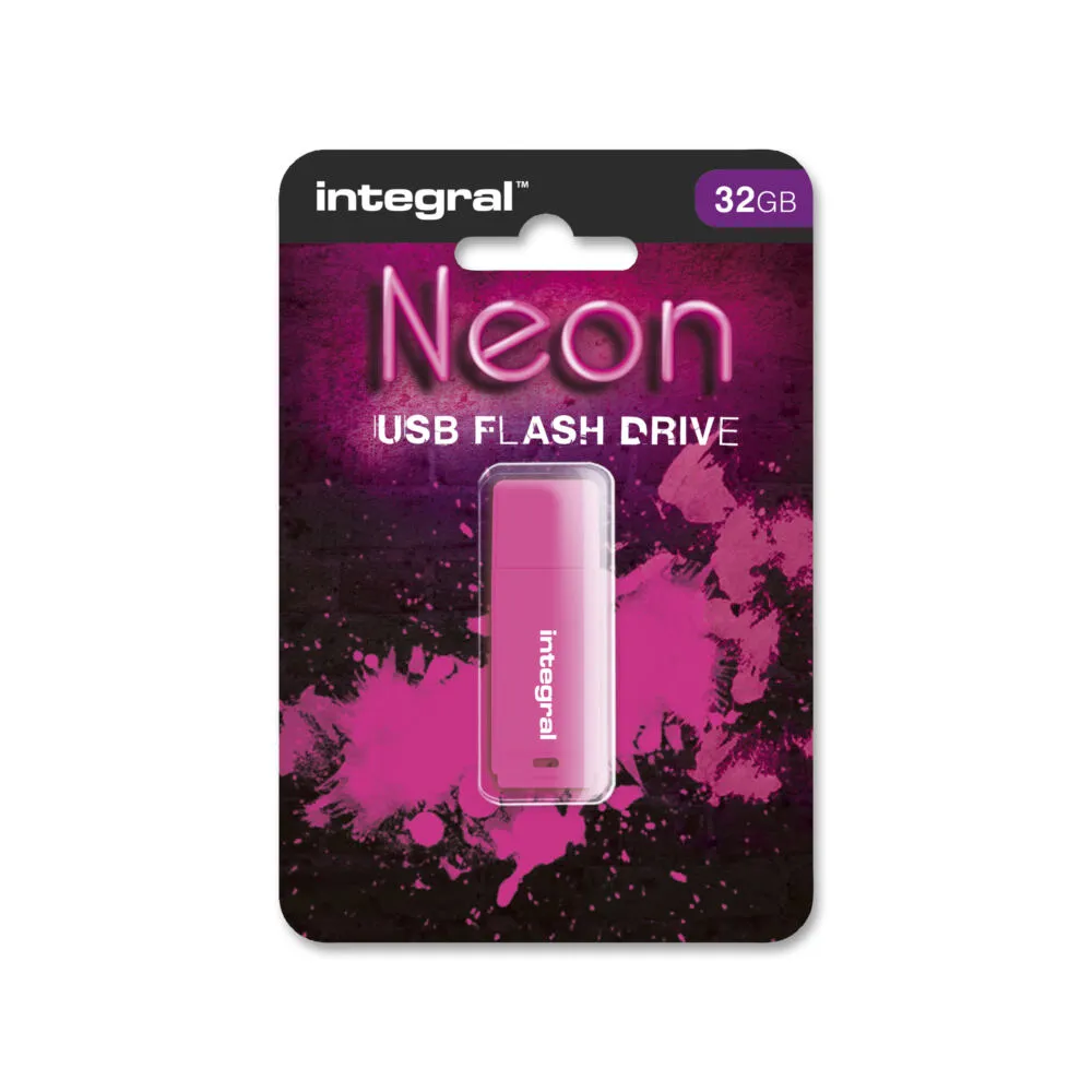 Integral INFD32GBNEONPK 32 GB USB 2.0 Flash Bellek Thumbnail 2