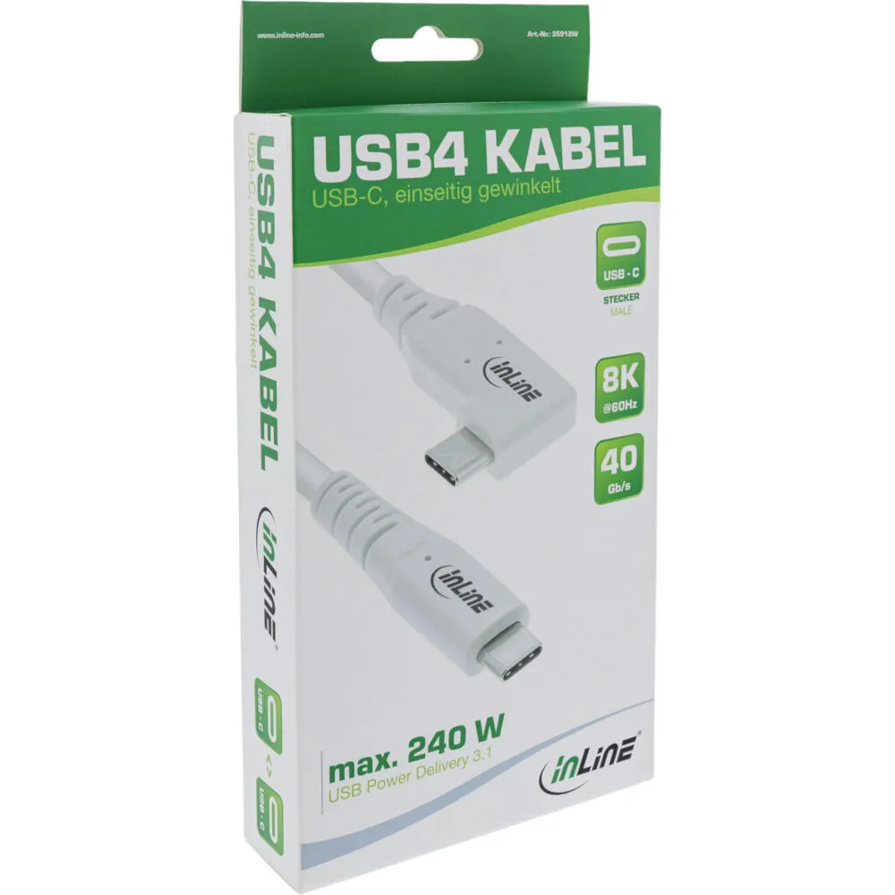 InLine 35911W USB C to USB C (1 m) USB Kablosu USB Kabloları Thumbnail 4