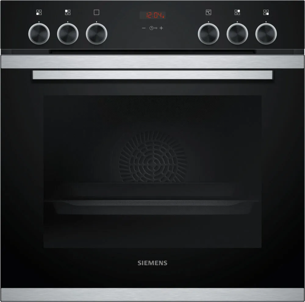 Siemens iQ300 HD214ABS0 fırın 71 l Siyah, Paslanmaz çelik Thumbnail 0