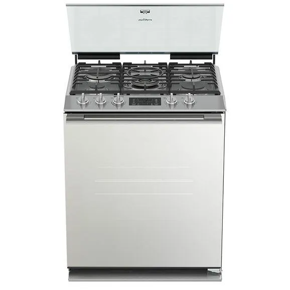 Whirlpool WFR9000S Ocaklı fırın Bağımsız ocak Gaz/Benzin Gaz Gümüş