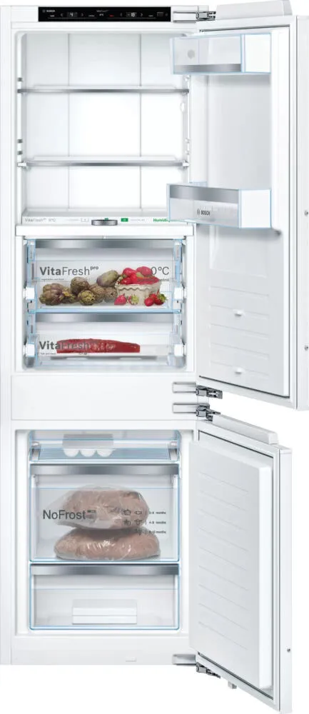 Bosch Serie 8 KIF86PFE0 + KSZGGM00 Ankastre 223 l Beyaz Buzdolabı