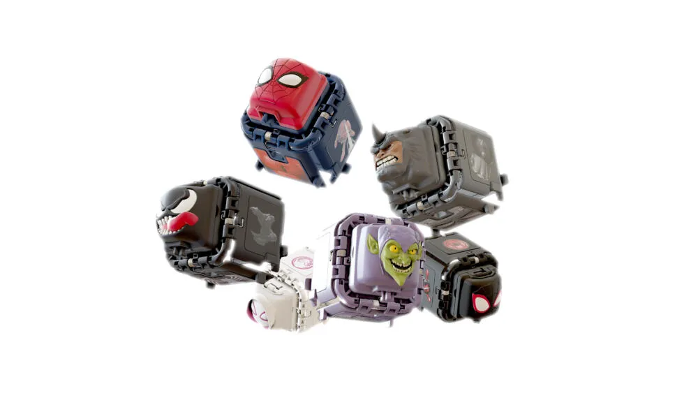 BOTI Marvel Spiderman Battle Cube Miles Morales vs Rhino 2 Pack 37201 Thumbnail 12