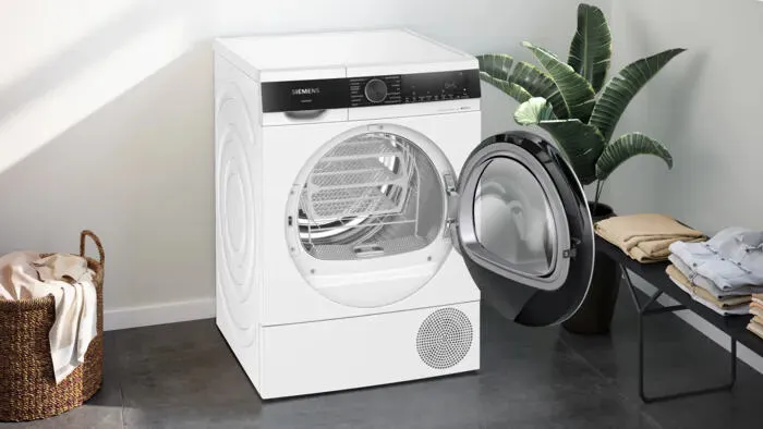 Siemens iQ500 WQ45G2D1ES kurutucu Solo Önden yüklemeli 9 kg Beyaz Thumbnail 2