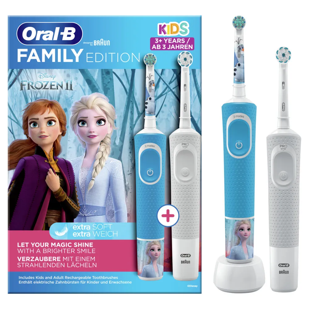 Oral-B Vitality 80353530 elektrikli diş fırçası Çocuk Döner-titreşimli diş fırçası Mavi, Gri, Çok renkli, Beyaz Şarjlı Diş Fırçaları