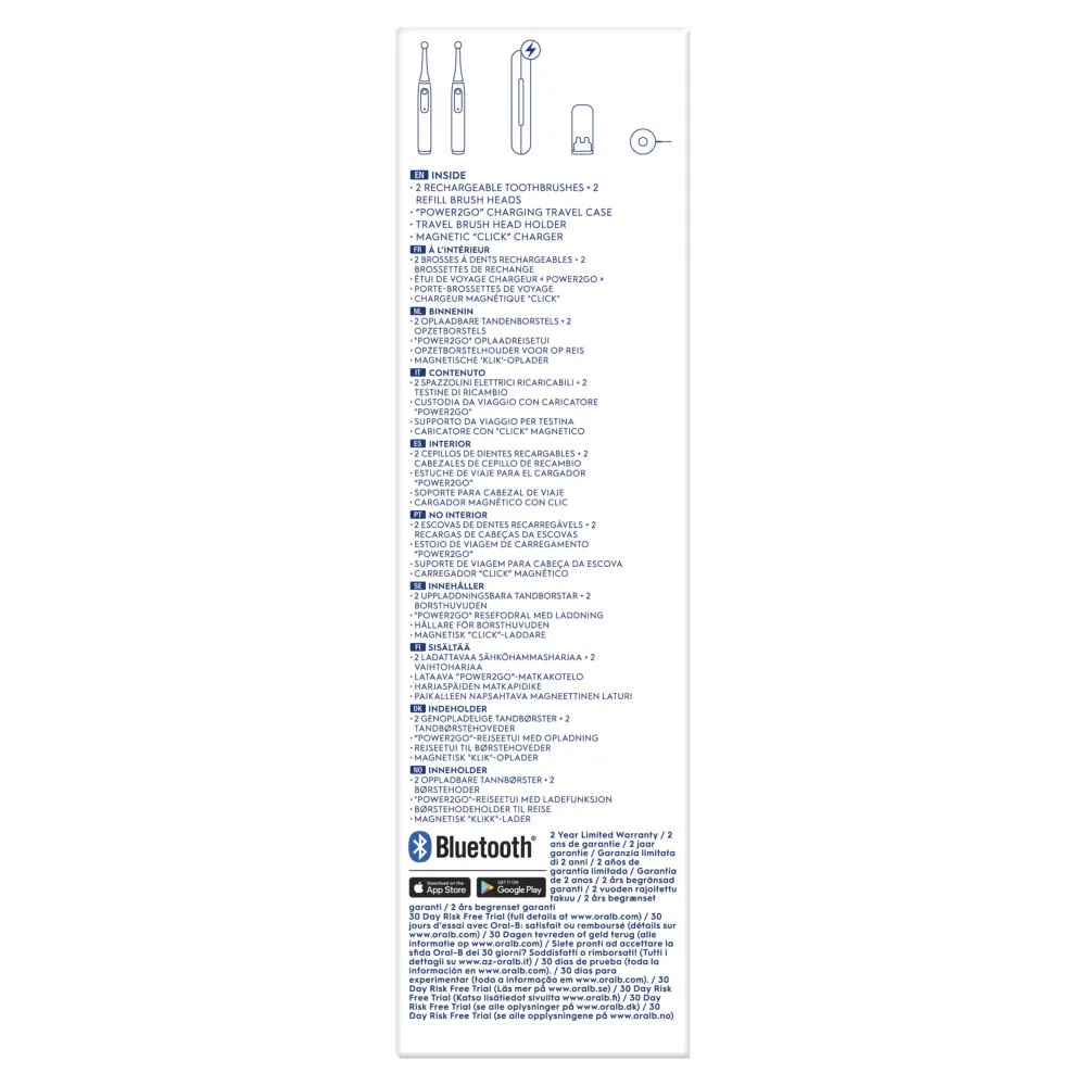 Oral-B iO 80363731 elektrikli diş fırçası Yetişkin Döner-titreşimli diş fırçası Siyah, Gümüş Thumbnail 6