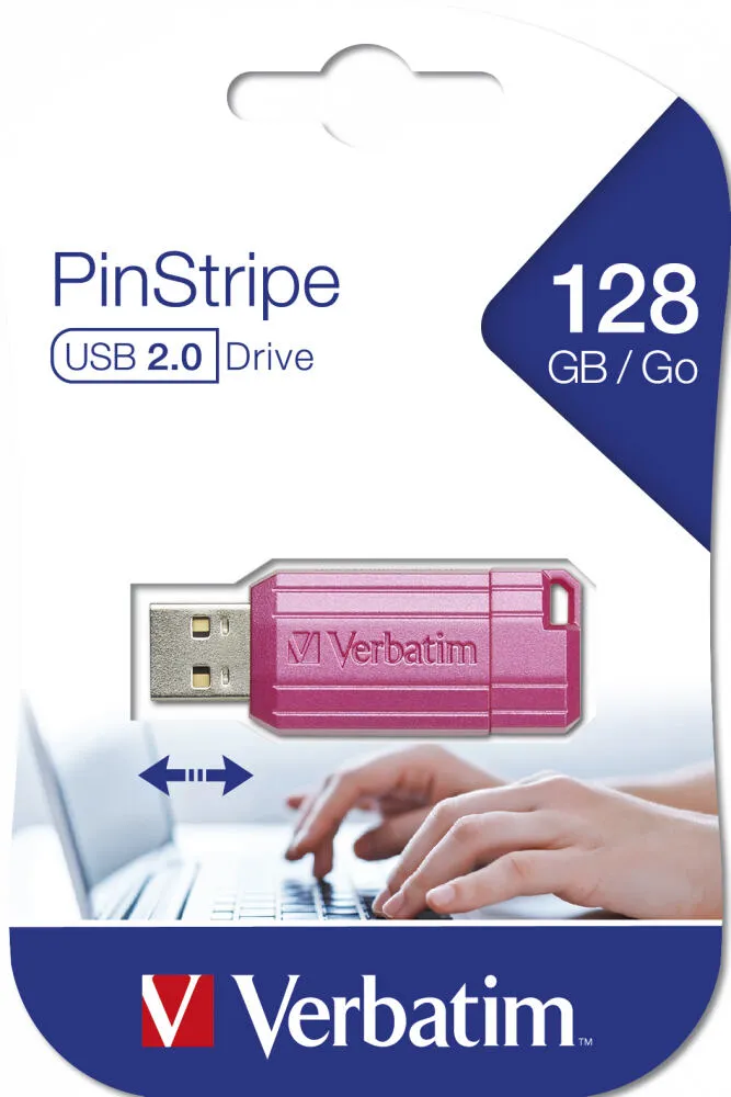 Verbatim PinStripe 128 GB 49460 USB 2.0 Flash Bellek Thumbnail 5