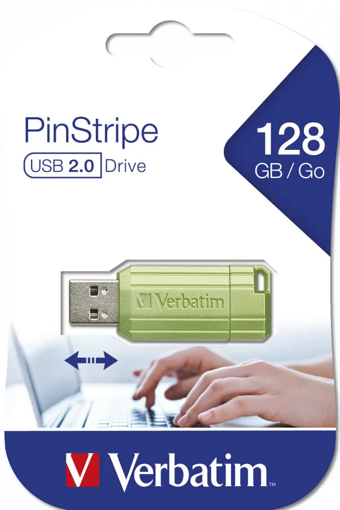 Verbatim PinStripe 128 GB 49462 USB 2.0 Flash Bellek Thumbnail 3
