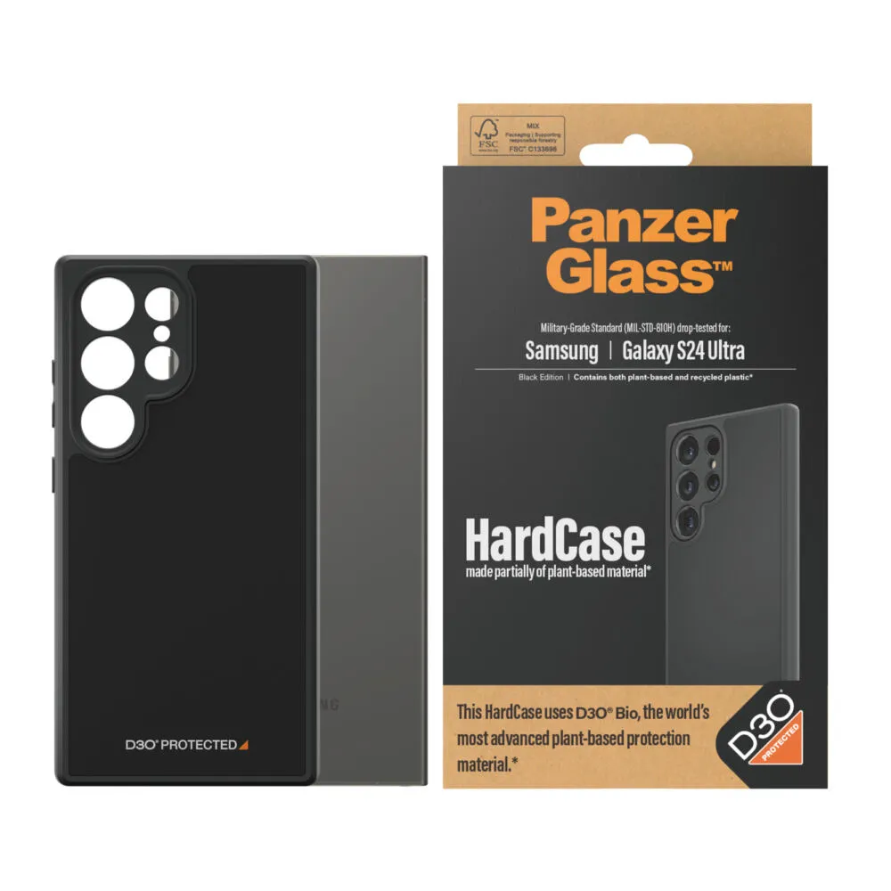 PanzerGlass® HardCase Black w. D3O® Samsung Galaxy S24 Ultra 1218 Thumbnail 1