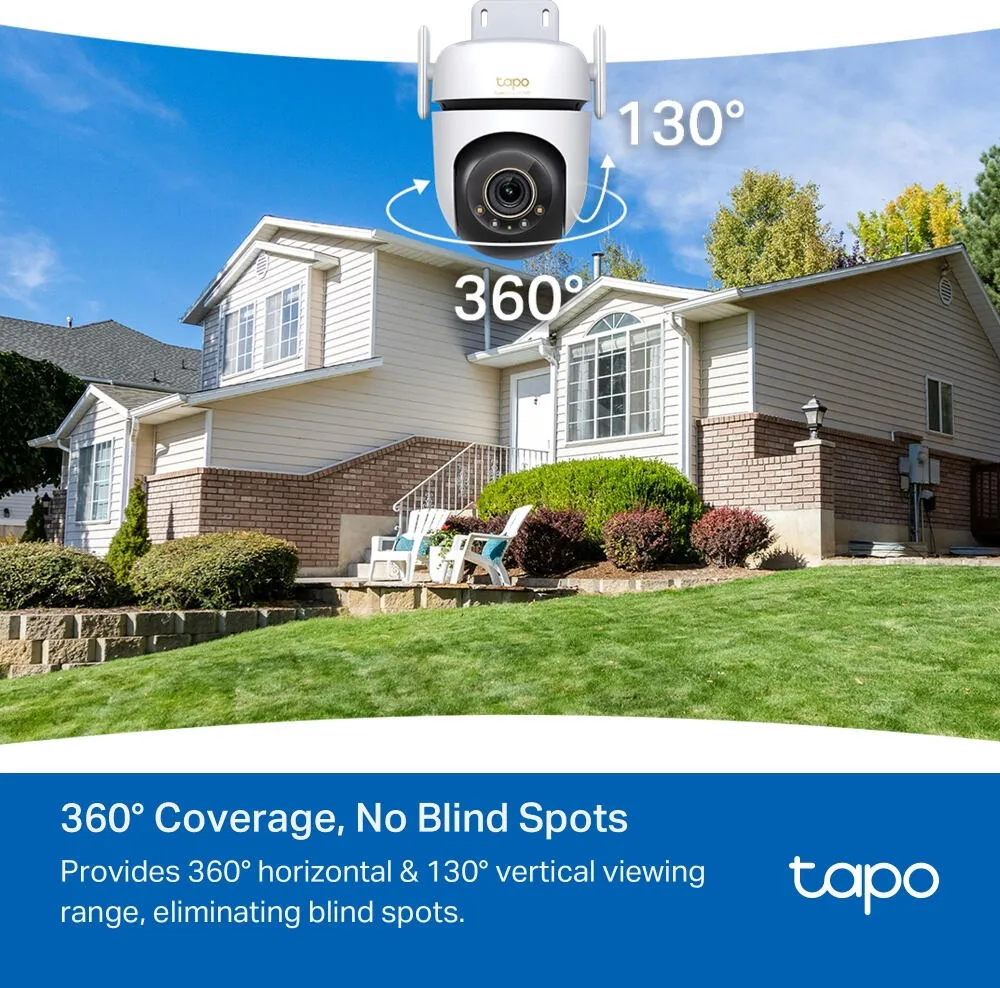 TP-Link TAPO C530WS(EU) security camera Küçük kule IP güvenlik kamerası Dışmekan 2880 x 1620 Piksel Duvar Thumbnail 6