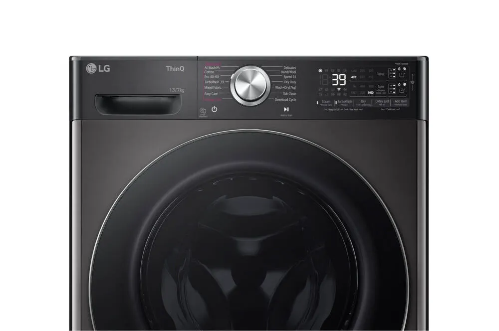 LG F4Y9LDP2Z Kurutmalı Çamaşır Makinesi | 13 Kg Yıkama 7 Kg Kurutma Kapasitesi | Platinum Siyah Renk F4Y9LDP2Z.APBPLTK Thumbnail 7