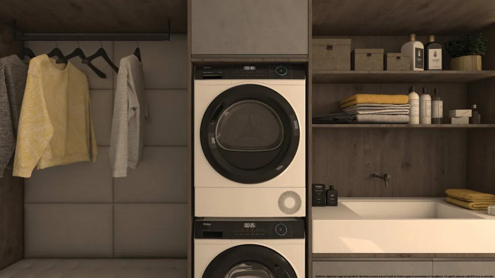 Haier HD90-B939E-IT 31102973 9 kg Isı Pompalı Kurutma Makinesi Thumbnail 6