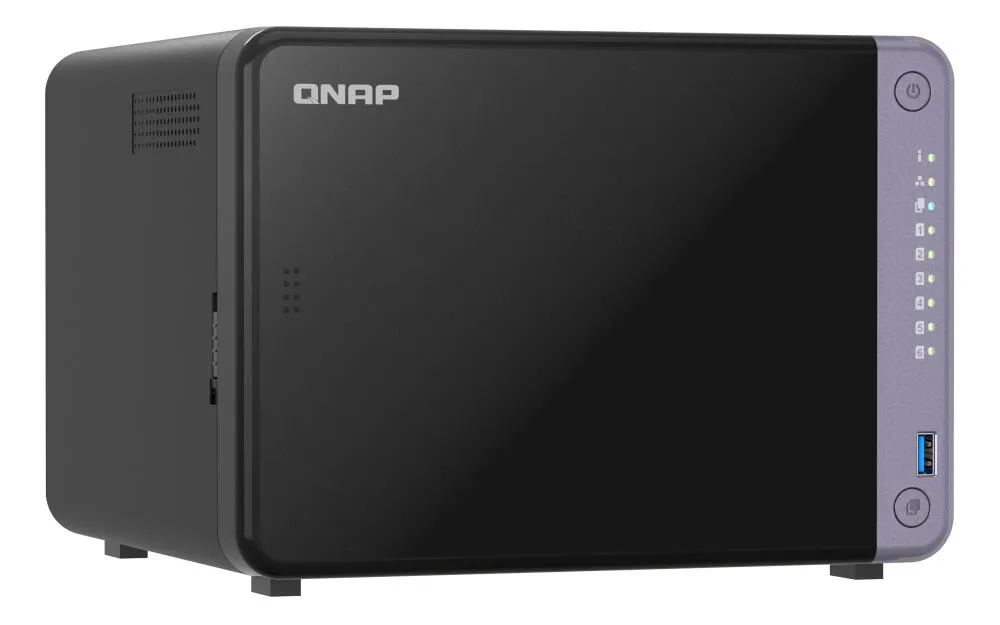 QNAP TS-632X-4G NAS Dikey (Tower) Alpine AL-524 4 GB DDR4 36 TB HDD QNAP QTS Siyah Thumbnail 2