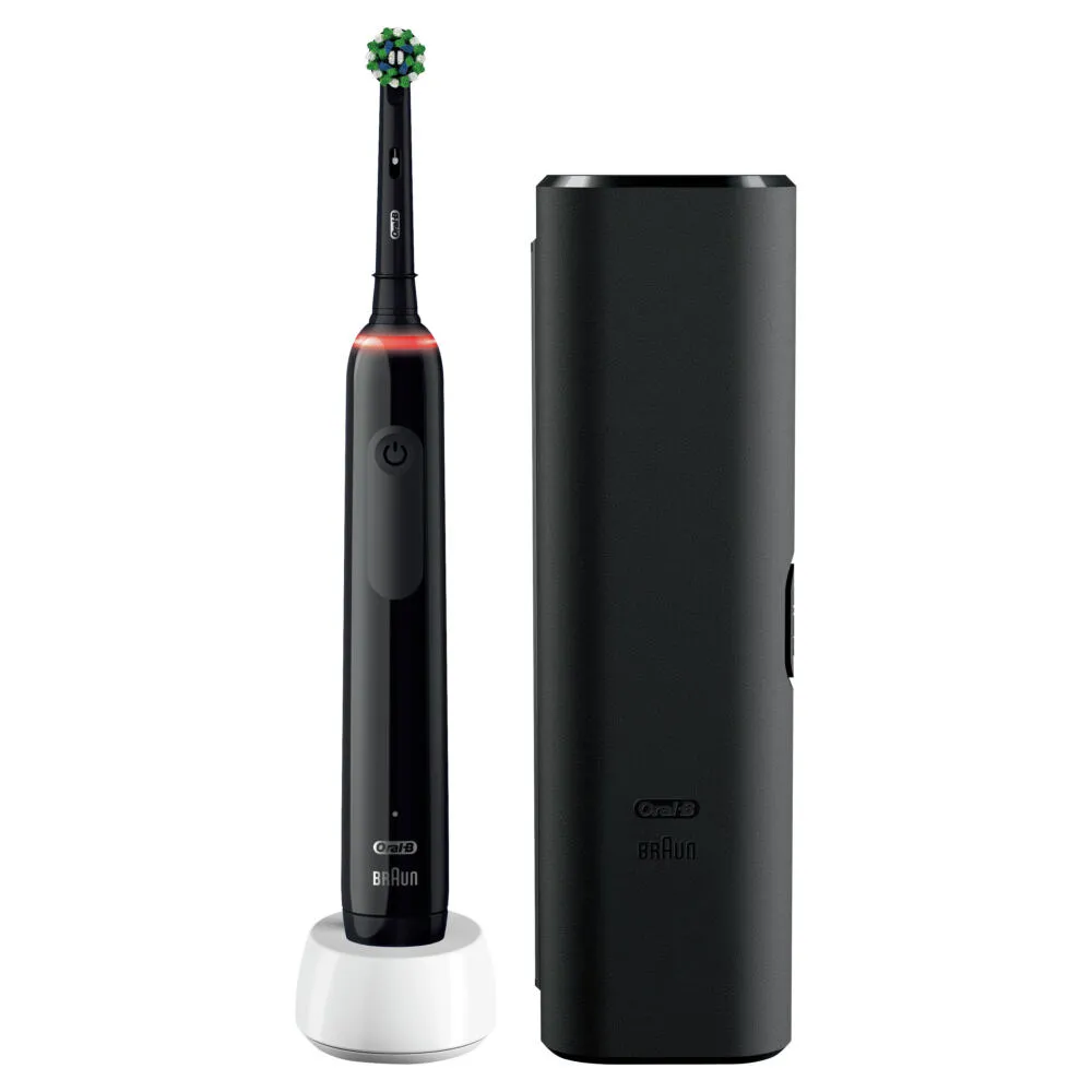 Oral-B Pro 3 3500 Yetişkin Döner diş fırçası Siyah Şarjlı Diş Fırçaları