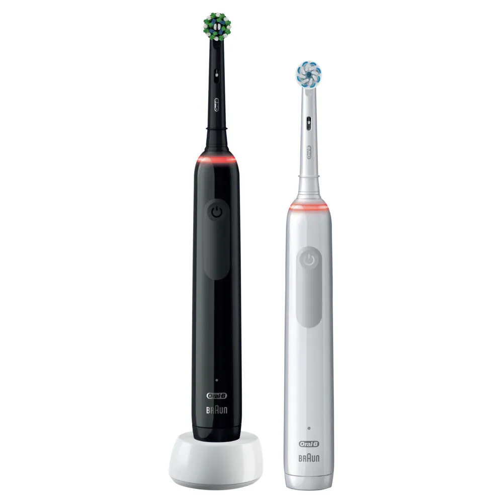 Oral-B Pro 3 3900 Yetişkin Döner diş fırçası Siyah, Beyaz Şarjlı Diş Fırçaları
