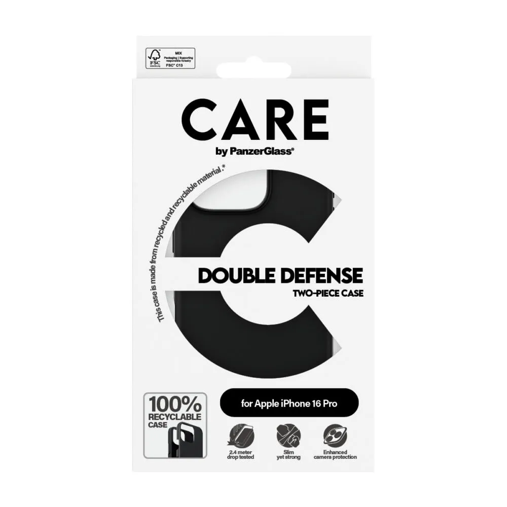 PanzerGlass CARE™ by PanzerGlass® Double Defense Case Black iPhone 16 Pro 1334 Thumbnail 3