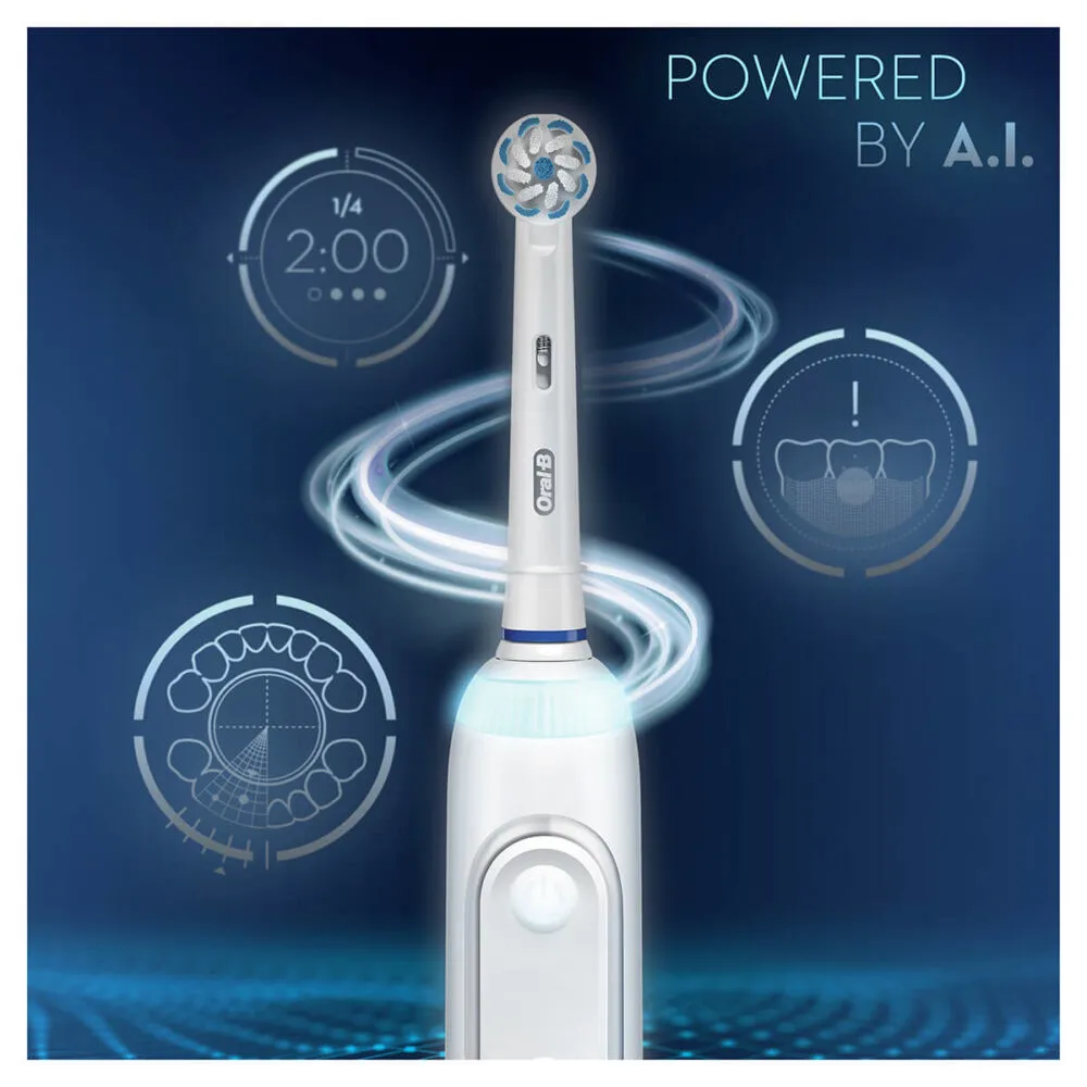 Oral-B Genius X 20000N Yetişkin Sonic diş fırçası Beyaz Thumbnail 4