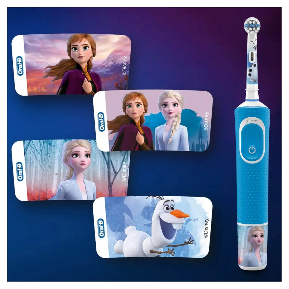 Oral-B Kids Frozen II Çocuk Mavi, Beyaz Thumbnail 2