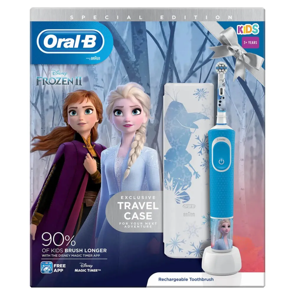 Oral-B Kids Frozen II Çocuk Mavi, Beyaz Thumbnail 1
