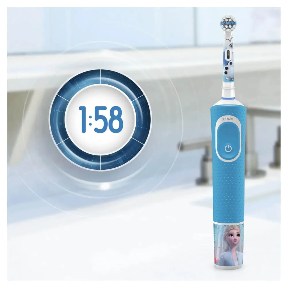 Oral-B Kids Frozen II Çocuk Mavi, Beyaz Thumbnail 4